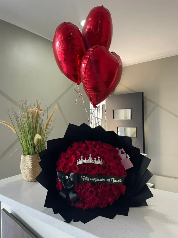 Ramo de 100 rosas - Imagen 4
