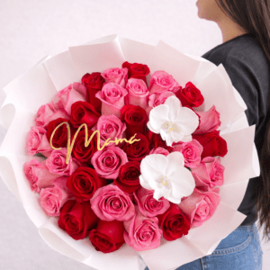 Ramo de 35 Rosas + Orquídea