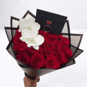 Ramo 20 rosas y orquideas